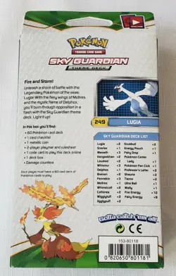 🔥 Pokemon TCG 🔥 XY Fates Collide - Sky Guardian Theme Deck - Lugia 🚀 New ✈ - Image 2