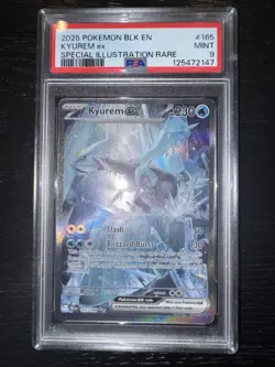 2025 POKEMON BLK EN-BLACK BOLT SPECIAL ILLUSTRATION RARE #165 KYUREM EX PSA 9 - Image 1