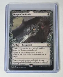 Dragonfire Blade #324 Tarkir: Dragonstorm Rare Artifact Showcase MTG NM/M - Image 1