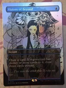 MTG Visions of Beyond RAINBOW FOIL Secret Lair Drop Peach Momoko 1670 NM - Image 1