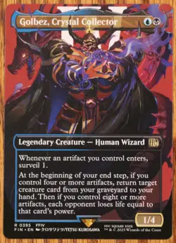 MTG Golbez Crystal Collector Borderless Magic The Gathering Final Fantasy NM - Image 1