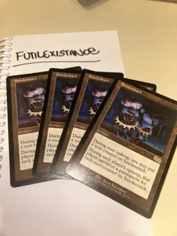 Magic The Gathering Smokestack Urza's Saga Regular LP - Play Set of 4 MTG - Image 1