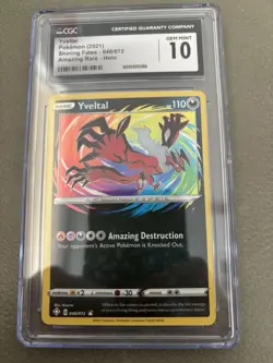 Pokemon 2021 Yveltal Shining Fates Amazing Rare Holo 046/072 CGC 10 Gem Mint - Image 1