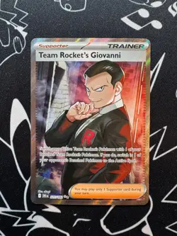 Team Rocket's Giovanni 225/182 Pokemon TCG Destined Rivals Ultra Rare English - Image 1