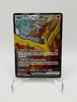 Pokemon TCG Team Rockets Moltres EX Destined Rivals 208/182 NearMint Condition - Image 1