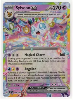Sylveon ex #086/191 - Surging Sparks Full Art Double Rare Holo Pokemon - NM - Image 1