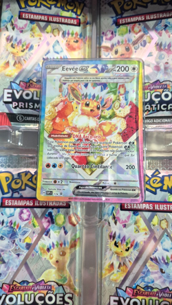 Pokemon Prismatic Evolutions Eevee Rainbow Collection Box Sealed - Portuguese BR - Image 3