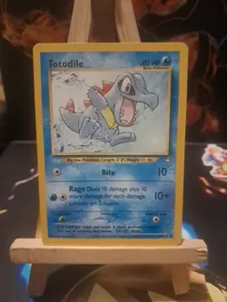 Pokemon TCG Totodile Neo Genesis 80/111 Regular Unlimited Common NM - Image 1