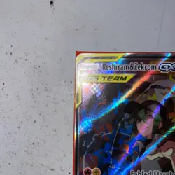 Pokemon Reshiram & Zekrom GX Ultra Rare Full Art TAG TEAM Ungraded - Image 3