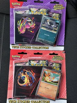 Pokemon Ascended Heroes Tech Sticker Collection Set of 2 In Hand ready to ship - Image 1