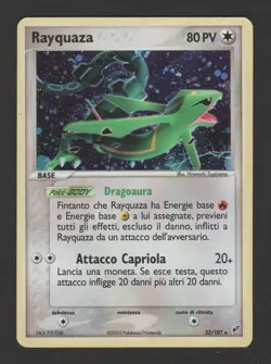 Rayquaza Cosmo Holo EX Deoxys 22/107 ITA - Carta Pokemon Rara - Image 1
