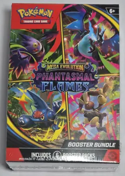 Pokemon TCG Phantasmal Flames Booster Bundle - Factory Sealed (6 Packs) - Image 1