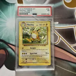 Raichu 2016 Pokemon XY Evolutions #36/108 Holo PSA 1 - Image 1