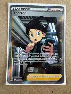 Pokemon TCG Thorton Ultra Rare Holo 195/196 Ultra Rare - Image 1