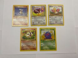 First 1st Edition Pokemon Jungle Lot Eevee Spearow Venonat Mankey Cubone - Image 1