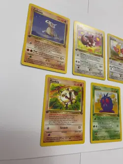 First 1st Edition Pokemon Jungle Lot Eevee Spearow Venonat Mankey Cubone - Image 4
