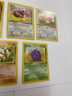 First 1st Edition Pokemon Jungle Lot Eevee Spearow Venonat Mankey Cubone - Image 5
