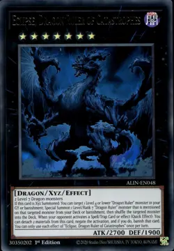 Eclipse, Dragon Ruler of Catastrophes 1st Ed Ultra Rare ALIN-EN048 Yu-Gi-Oh! - Image 1