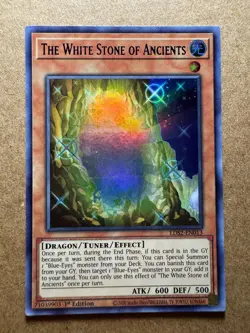 The White Stone of Ancients (Blue) LDS2-EN013 1st Edition Yugioh - Image 1