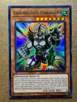 Dinowrestler Pankratops DUDE-EN036 Duel Devastator 1st Edition Yugioh - Image 1