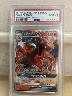 2017 Pokemon Sun & Moon Burning Shadows Charizard GX #20/147 PSA 10 Gem Mint - Image 3