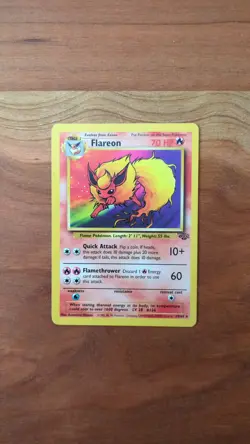 Flareon 19/64 Jungle Regular Pokemon TCG Rare Vintage Card Lightly Played - Image 1