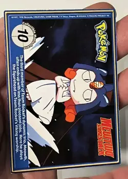 Vintage Zapdos Poke Trivia BK Mewtwo Strikes Back Burger King Pokemon Movie Card - Image 3
