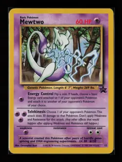 Mewtwo 12/53 Promo WoTC Promo Pokemon Card - Image 1
