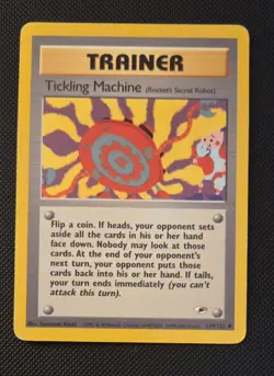 Pokemon TCG Trainer Tickling Machine Unlimited Gym Heroes 119/132 Uncommon Card - Image 1
