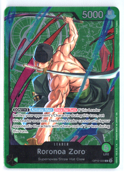 Roronoa Zoro OP12-020 One Piece Learn Together Set Leader - Image 1