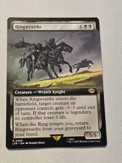 MTG Lord of the Rings Ringwraiths Extended Art 0385 NM Rare - Image 1