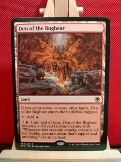 Den of the Bugbear - Adventures in the Forgotten Realms - Rare - NM/LP - MTG - Image 1
