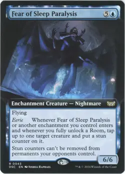 4x Fear of Sleep Paralysis - Extended Art - Duskmourn - NM - MtG - Image 1