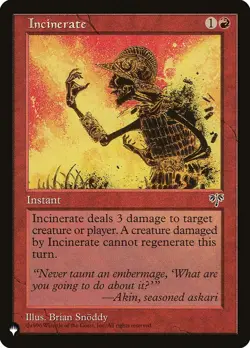 MTG Incinerate ** The List ** English (NM) - Image 1