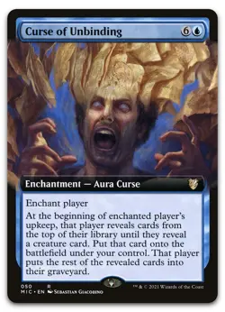 Curse of Unbinding (Extended Art) #50 (NM) Midnight Hunt MIC Magic MTG - Image 1