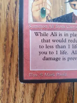 Magic The Gathering ALI FROM CAIRO ARABIAN NIGHTS Lightly Played READ SEE PHOTOS - Image 4