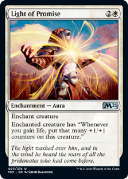 mtg magic 2021 m21 Light of Promise ENGLISH Lumiere de promesse - Image 1