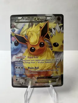 Pokemon TCG Flareon EX Full Art Holo Ultra Rare RC28/RC32 Generations - Image 3