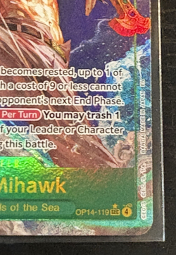 Dracule Mihawk SEC Alt Art OP14-119 One Piece TCG English - Image 5
