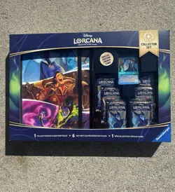 Disney Lorcana First Chapter Collector Set Bundle 6 Packs Portfolio & Promo NEW - Image 1