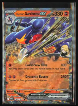 Cynthia's Garchomp ex 104/182 SV10: Destined Rivals - Pokemon TCG - NM - Image 1