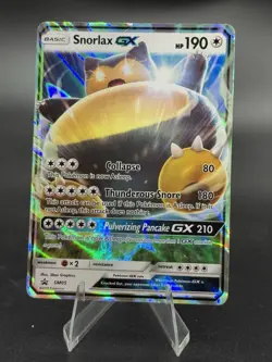 Snorlax GX - SM05 - Black Star Promo (Regular Size) DMG - Pokemon TCG Card - Image 1
