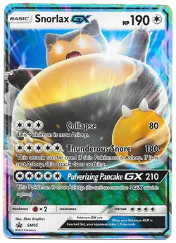 Pokemon TCG – Snorlax GX #SM05 – SM Black Star Promo – NM - Image 1
