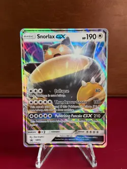 (MB) POKEMON TCG SNORLAX GX PROMO SM05 SUN & MOON 2016 FULL ART HOLO - Image 1