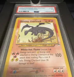 Pokemon 2002 TCG Shining Charizard Neo Destiny Unlimited 107/105 PSA 3 - Image 2