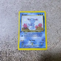 Wooper 71/75 1st Edition Neo Discovery Common Vintage Pokemon Card - Image 1