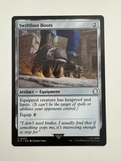 Swiftfoot Boots MTG Magic the Gathering Card NM Near Mint PIP - Image 1