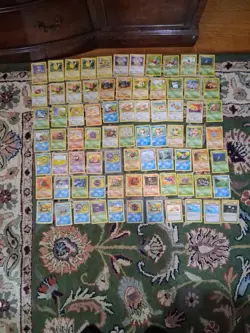 Pokemon Lot Of 77 Non Holo Cards. 45 Jungle Cards And 32 Fossil. NM - Image 1