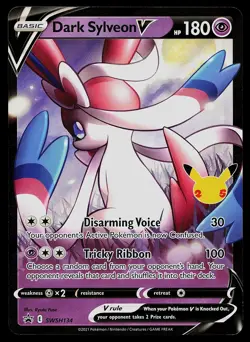Pokemon Card - Dark Sylveon V Sword & Shield Promo Card SWSH134 Holo - Image 1