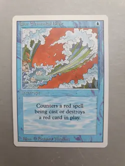 Blue Elemental Blast, MTG Revised/3rd Ed(1994) Common Blue Instant NM - Image 1